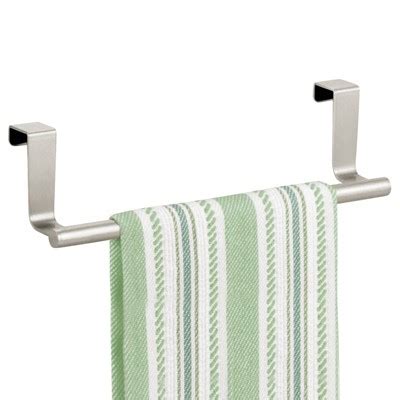 mDesign Modern Metal Over Door Rack and Towel 